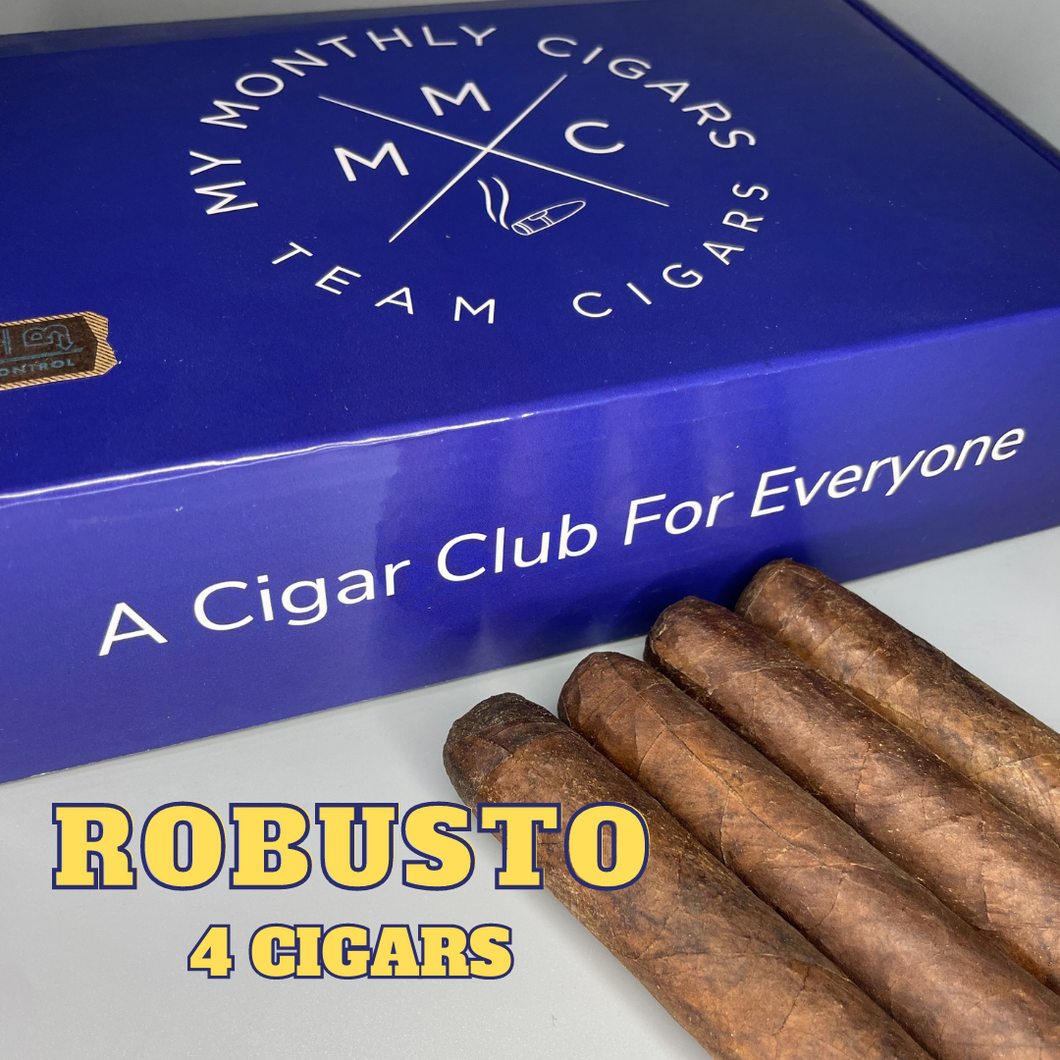My Monthly Cigars - A Cigar Club For Everyone - The Robusto Box - 4 Cigars Monthly