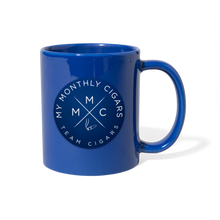 Load image into Gallery viewer, My Monthly Cigars Black Coffee Mug - royal blue